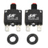30 Amps Thermal Circuit Breakers 125/250V AC 32V DC Push Button Manual Reset Overload Protector Switch (2 Pack)