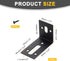 4Pcs 57 83 45mm 2 uxcell Adjustable L-Shape Corner Brace, x x Slot l Corner Brace Slotted Joint Right Angle Bracket