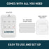Lunderg Monitor Pager Replacement Bed or Chair Alarm Systems - Includes ONLY Pager, Batteries and Wall-Mount (Sensor