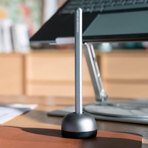 HOZO NeoStand Pencil Holder - Stylish Desk Organizer with 12 Replaceable Nibs & Eraser Base, Functional Accessory