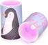 siphylline Set 2-Piecing Set Happy Birthday Penguin Blue LED Candles with Remote Control Bright Candles Party Decor