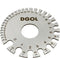 DGOL Stainless Steel SWG Sheet Metal Wire Cable Gage Standard Thickness Gauge with Clear Numbers and Letters
