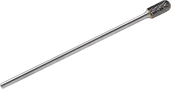 SC-5L6 Tungsten Carbide Burr - 6” Long Double Cut Carbide Burr File with 1/4 Shank Dia Cylinder, 1pcs