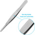 4Pcs 5 Inch Stainless Steel Tweezers, Precision Serrated Straight Tips for Cooking, Repairing, Medical