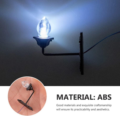 1 12 5pcs 1: 12 Yardwe Outdoor Wall Lights Outdoor Wall Lights Vintage DIY Miniature LED Light Lamp LED Sconces Scale