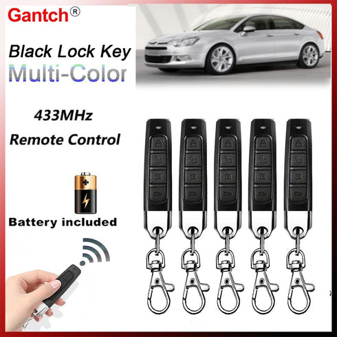 Gantch 4 433mhz Universal Copy Remote Key Smart Home Remote Control Key Fob, Buttons Cloning Wireless Remote Control