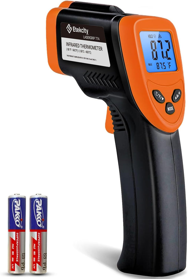Etekcity Infrared Thermometer Upgrade 774, Heat Temperature Gun for Cooking, -58°F to 842°F