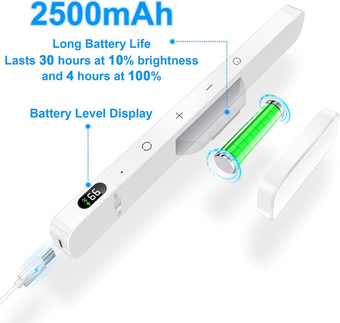 5W Control,3 120 LEDs,2500mAh Closet,Bunk Ferswe Mirror Lights with Remote Color Adjustable Makeup Light