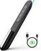 Norwii N76 Rechargeable Presentation Clicker - Long Range Remote for PowerPoint Presentations, Black with Green Light