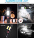 4 2 Pack Rechargeable Tactical Flashlight, USB Magnetic Flashlights with COB Flash Light - Models, Zoomable