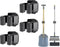 Upgraded Magnetic Broom and Mop Holder Wall Mount, Space-Saving Heavy Duty No