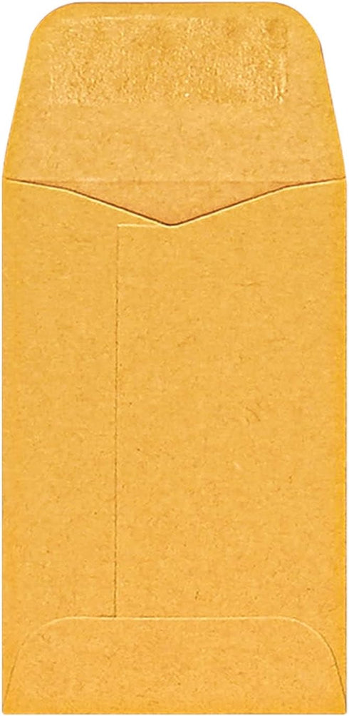 Office Depot Coin Envelopes, 1, 2 1/4in. x 3 1/2in., Brown, Pack Of 500