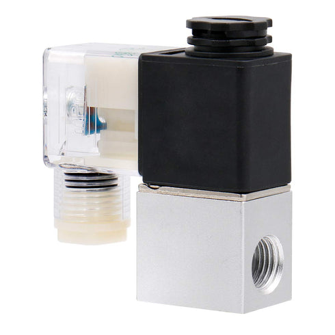 Baomain Pneumatic Solenoid Air Valve 2V025-08 DC12V 2 Way 2 Position PT1/4"