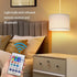 15FT ZSLAIFU Plug in Pendant Light, Hanging Lamp with Switch, Flaxen Hanging Lights with Plug in Cord, Pendant Lamp