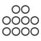 MECCANIXITY Nitrile Rubber O Ring 0.39" OD 0.28" ID 0.06" Width NBR Sealing Gasket Washer Seal for Faucet Plumbing,