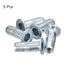uxcell M8 Multi-Grip Rivet Nuts, 5pcs Pre-Bulbed Shank Flat Head Carbon Steel Insert Nuts for Construction