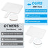 PATIKIL 11x6in Thickened Dry Erase Paddles, 10Pcs Handheld Boards - Double Side Square Answer Paddles for Teaching