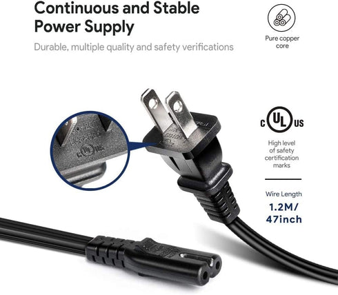 HKY 24V 3-Pin AC Adapter Replacement for EPSON M235A TM-T88II TM-88III POS Printer Power Supply Cord