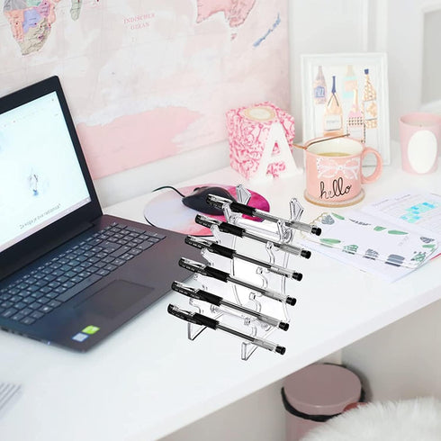 Holanper Set 4 6-Slots (PH-428new) Plastic Pen Holder, of Holder Display Stand Eyebrow Makeup Brush Rack Organizer