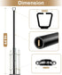 Queension 10FT 1 Pack Deck String Light Poles for Outdoor String Lights for Garden, Backyard, Patio Lighting Stand