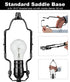 Adjustable Lamp Shade Harp Holder Kit, 8 9 10 Inch for Table and Floor Lamps, Heavy Duty Bracket with Adapter