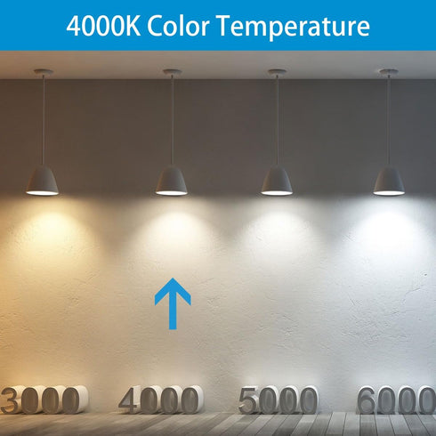 Bulb E26 Bulb, 10W 75W, Dimmable, 1100LM, 4000K, E26 Bulbs (4000K, 2 Pack) LED Puck Light with Screw, Mini Flat Light