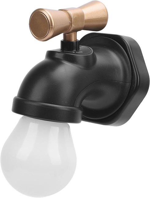 Ymiko USB Rechargeable Faucet Night Lamp with Voice Activation for Cabinets and Bedside