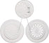 uxcell Round Vent Cover, ABS Plastic Adjustable Air Vent Cover White for 2.4" - 2.8" Diameter Hole, 4pcs