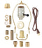 B&P Lamp Brass Finish Floor Lamp Wiring Kit with a 3-Way Socket,