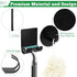 NEATABY 4 Pcs Black Razor Holder Bathroom Hooks Adhesive Heavy Duty Stainless Steel Multi Storage Shower Hooks