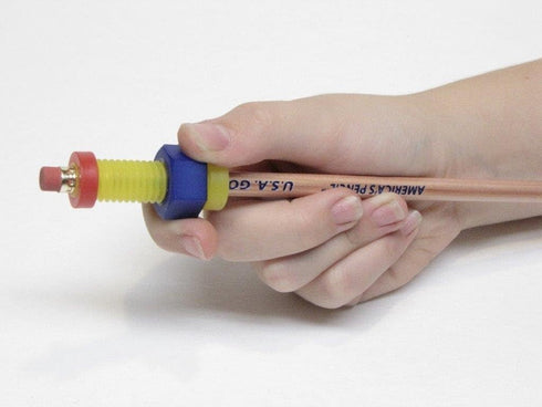 beacon-ridge Fidget Pencil Toppers Set of 6, Colors Vary (3 Wing Nuts and 3 Nuts'n Bolts)