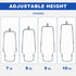 7" 8" 9" 10" 1/8 E14, E26, E27 Lamp Shade Harp Holder Kits Adjustable fit for Standard IP, Lamp Harp Saddle with Lamps