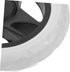 2pcs ABOOFAN Shopping Trolley Cart Wheels Replacement for Grocery Supermarket Folding Hand Cart Lightweight Rolling