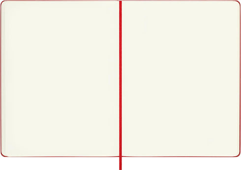 Moleskine Classic Notebook, Hard Cover, XL (7.5" x 9.5"), Plain/Blank, Scarlet Red, 192 Pages for Writing and Sketching