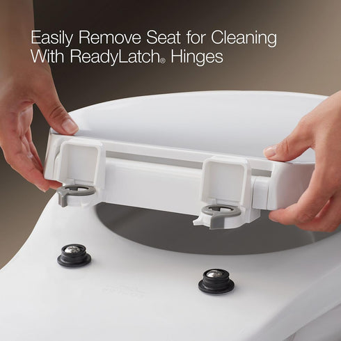 4734-RL-0 KOHLER Rutledge ReadyLatch Soft Close Elongated Toilet Seat, Quiet-Close Lid Grip-Tight Bumpers, Installation