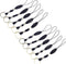 YOUOWO 10 Pcs Nylon Finger Short Lanyards - Detachable Circular Ring for USB Flash Drive, Cell Phone, Key, ID Card