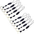 YOUOWO 10 Pcs Nylon Finger Short Lanyards - Detachable Circular Ring for USB Flash Drive, Cell Phone, Key, ID Card