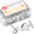 Yalis Thumb Tacks 500-count, 3/8-inch Steel Round Push Pins for Corkboard, Silver