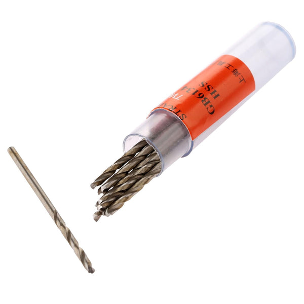 Mtsooning Micro Twist Drill Bit Set, 10PCS 1.5mm HSS Micro Drill Bits for Jewelry, Plastic, Soft Metal