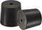 MECCANIXITY Rubber Tapered Plug 26mm to 32mm with Hole, Test Tubes Bungs Stopper Black, 5 Pieces