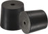 MECCANIXITY Rubber Tapered Plug 26mm to 32mm with Hole, Test Tubes Bungs Stopper Black, 5 Pieces