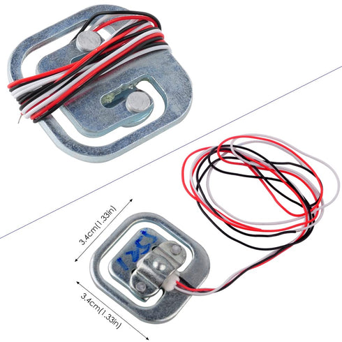 4pcs Load Cell 50kg Half Bridge Strain Gauge Human Body Digital Scale Weight Sensor + 1pc HX711 Amplifier AD Module for Arduino