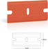 100 EHDIS Plastic Razor Blades PCS Double Edged Blade for Safety Glass Scraper and Plastic Razor Scraper Tool to Remove