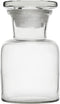 EISCO Reagent Bottle, 30ml Wide Neck with Tight Fitting Glass Stopper, Soda Glass for Labs