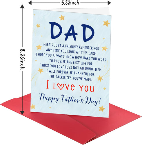Fathers Card for Dad First Fathers Day Funny Gifts for New Dad Husband from Wife Father's Day Ideas Gifts for Daddy