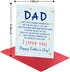 Fathers Card for Dad First Fathers Day Funny Gifts for New Dad Husband from Wife Father's Day Ideas Gifts for Daddy