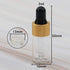 Kesell 20Pcs 3ml Mini Dropper Bottle, Clear Glass Multi-function Essential Oil Dropper Bottles with Aluminum Cap