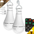 USB Rechargeable Light Bulbs with Remote Timer, 5 Light Modes, Daylight &