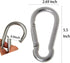 Large Heavy Duty Carabiner Clip, 5-1/2 Inch Stainless Steel Spring Snap Hook for Outdoor Living, Gym, Boating