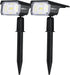 LEREKAM Solar Spot Lights, IP65 Waterproof 40 LEDs Landscape Spotlights,USB & Solar